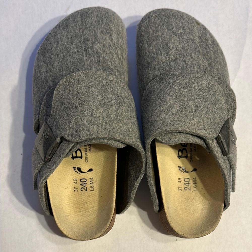 Gray Size 37 Betula Birkenstock Felt Clog New